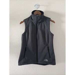 The North Face Women's Dark Gray Full Zip Vest World Size Small Athletic Hiking